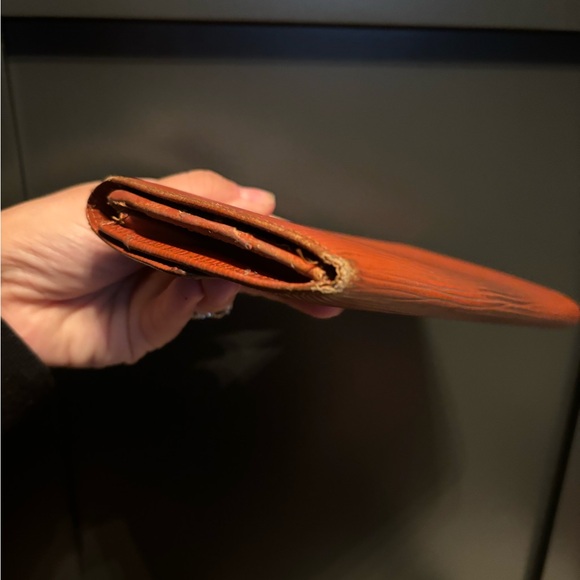 Louis Vuitton Pochette Portemonnais Epi Leather Brown Long Wallet - Picture 5 of 9